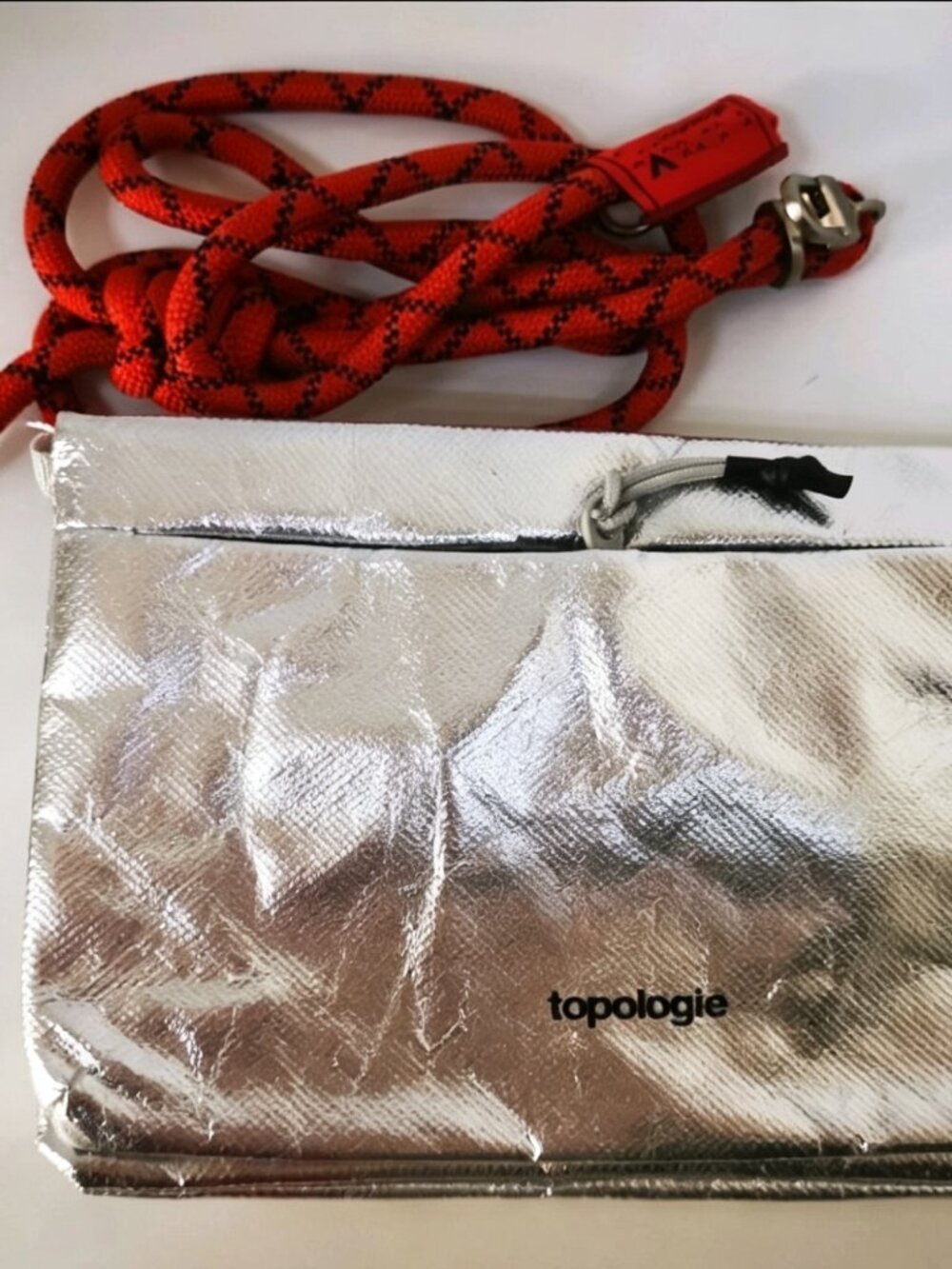 Pre-owned Topologie Silver Crossbody Bag Outdoor Sports Mini Shoulder Bag